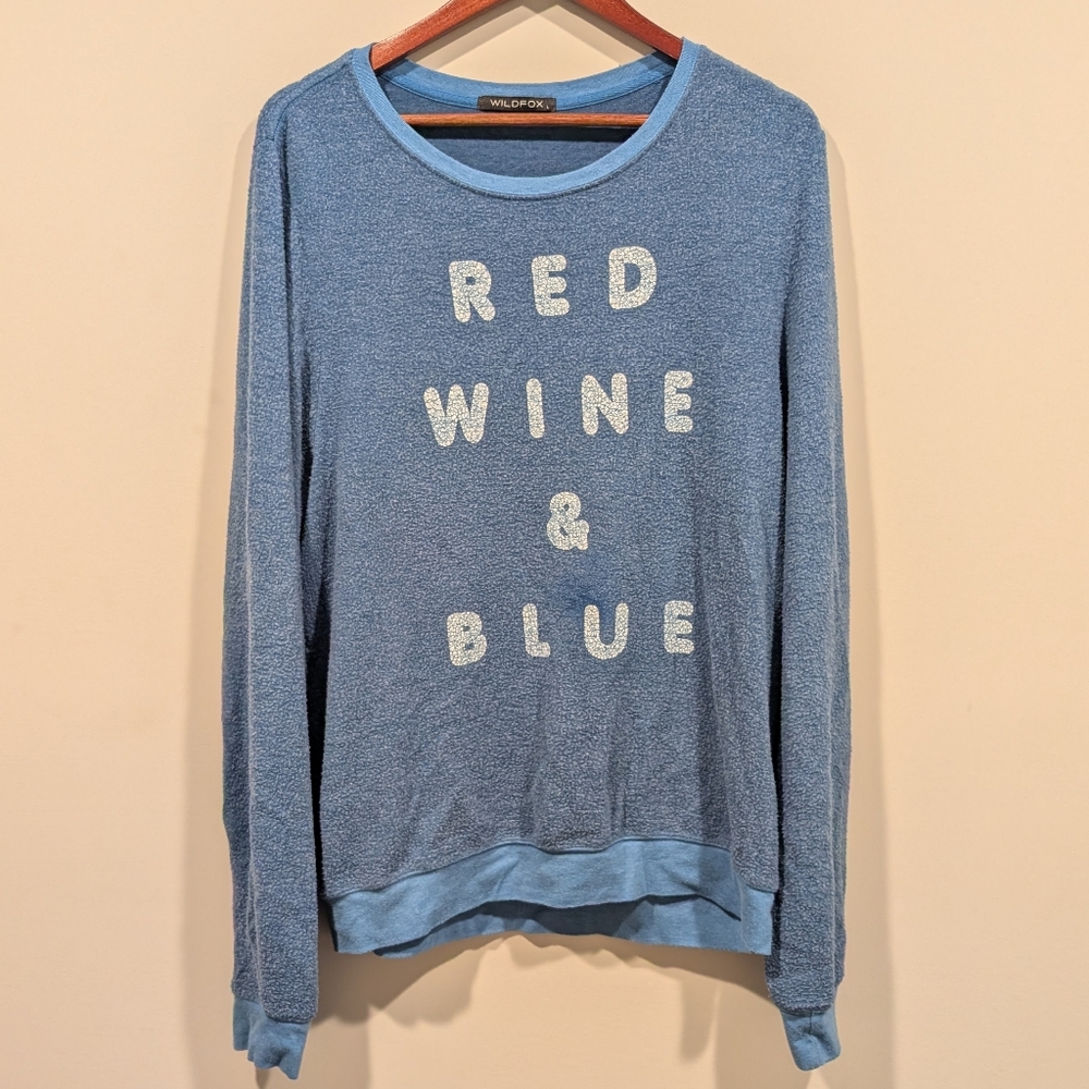 Blue Graphic Sweatshirt